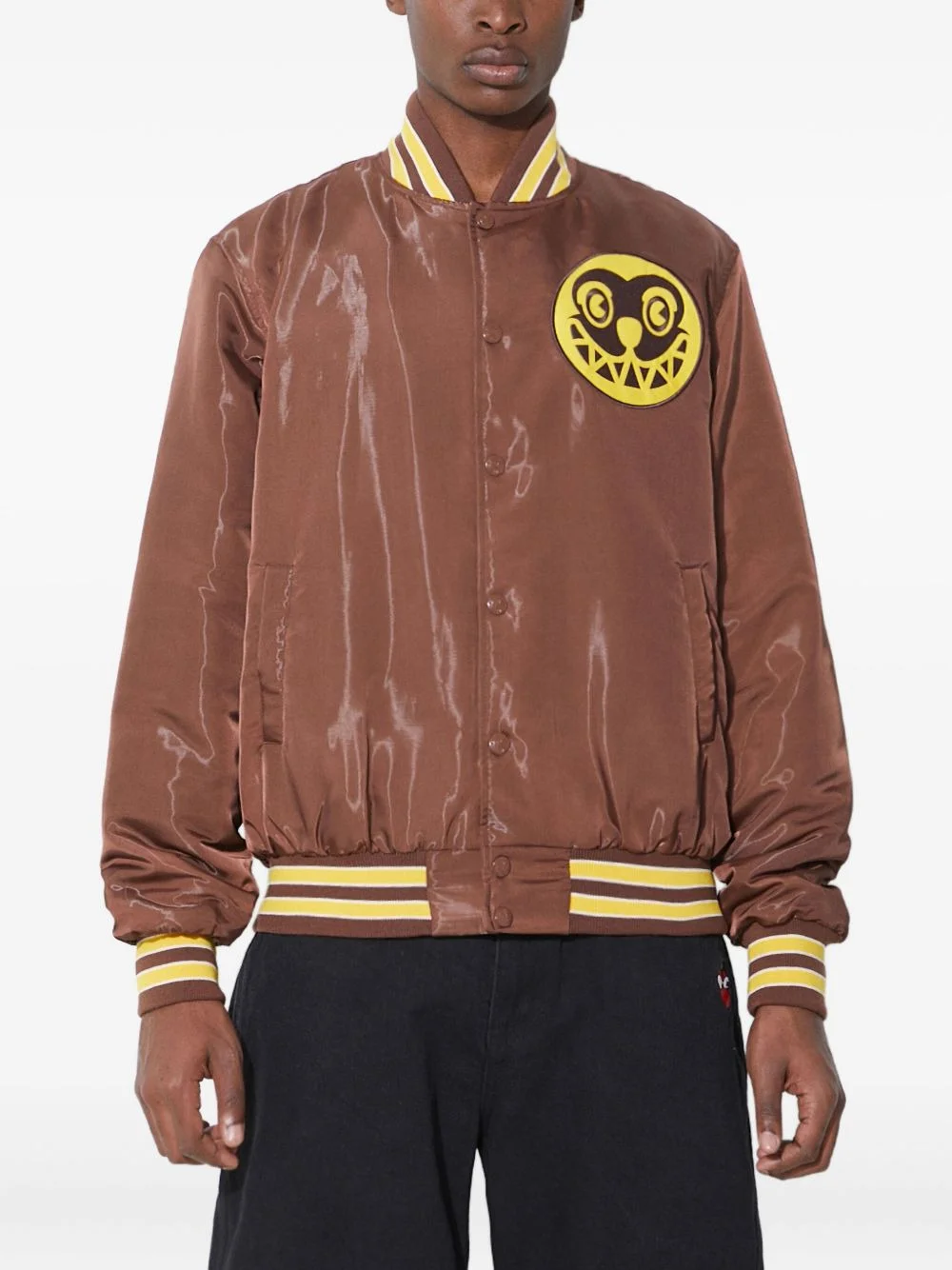 satin bomber jacket - 1