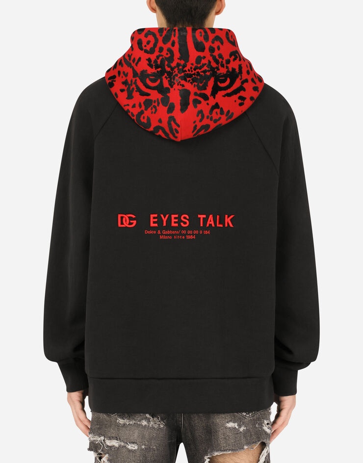 スウェット・トレーナー Dolce & Gabbana Hoodie with embroidery Dolce & Gabbana Embroidered Cotton Hoodie | Black | FARFETCH