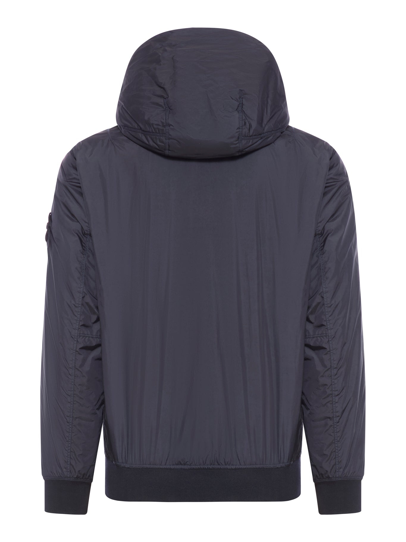 STONE ISLAND NAVY BLUE HOODED JACKET - 2