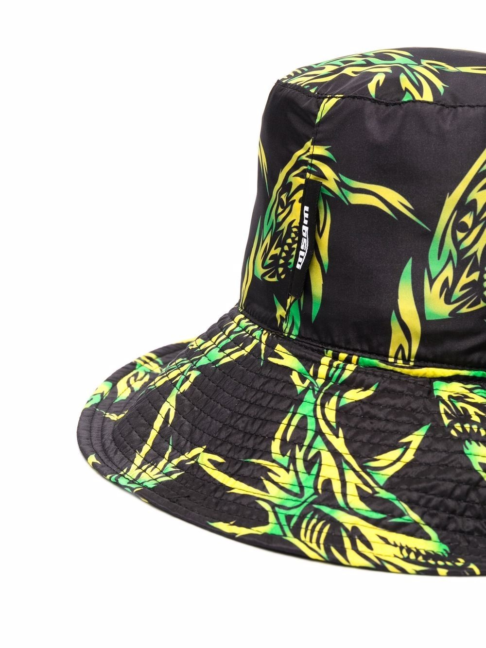 asbtract-print bucket hat - 2