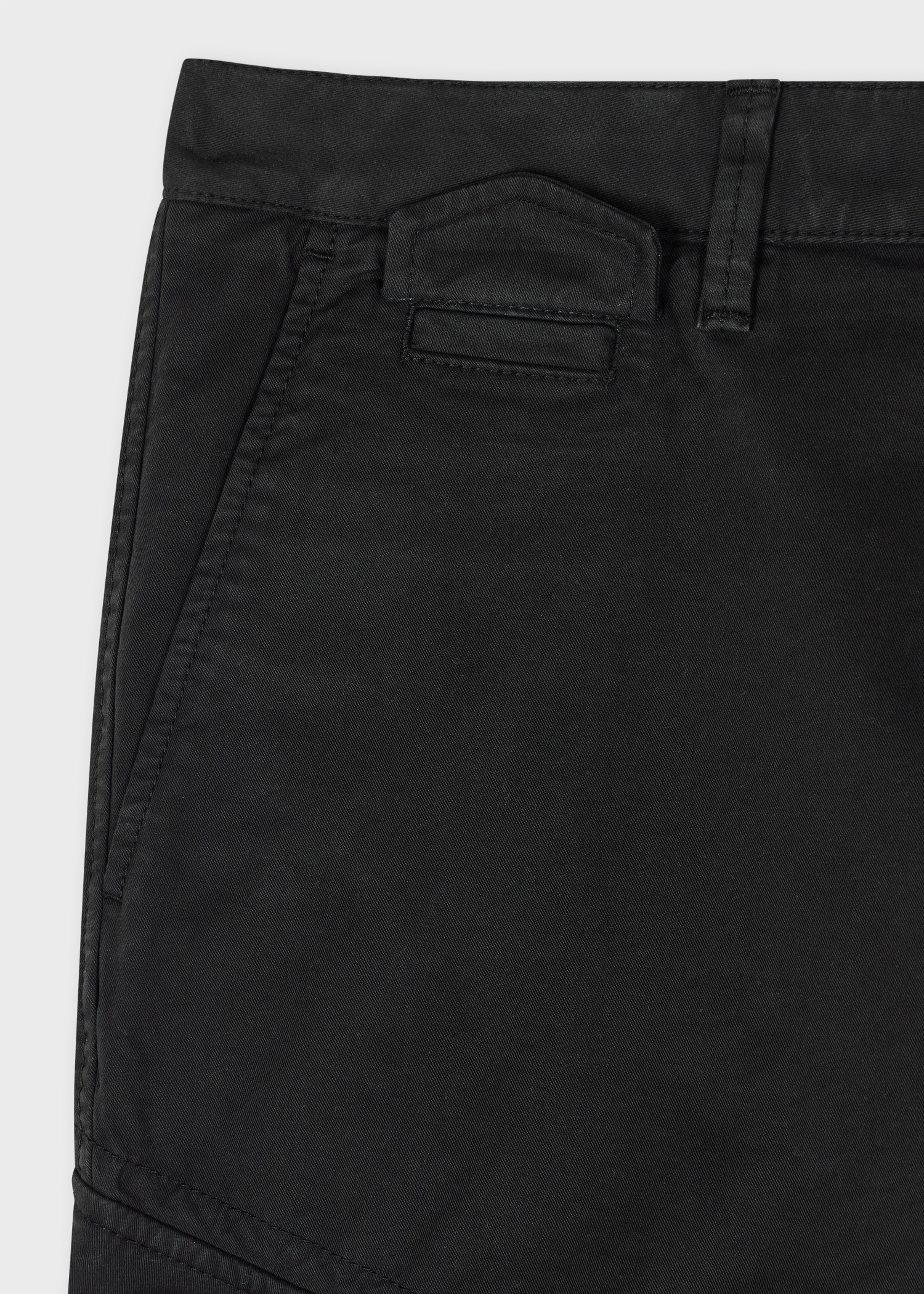 Black Broad Stripe Zebra Cargo Trousers - 2