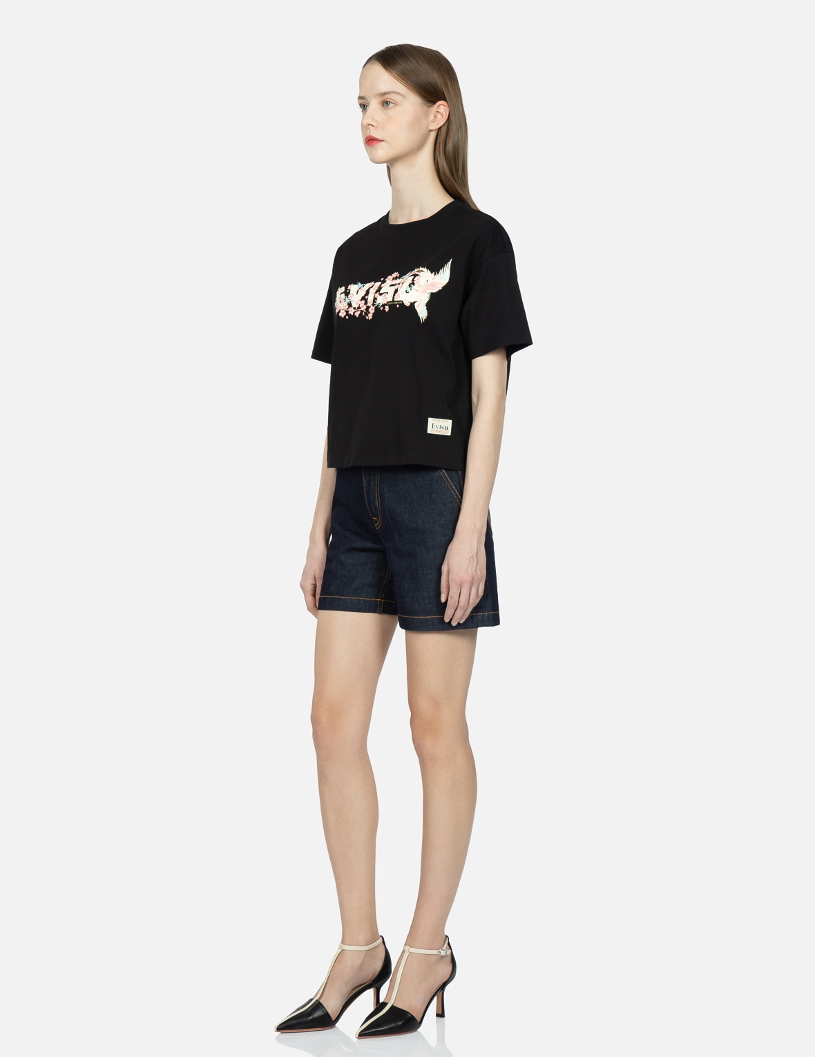 LOGO AND PEACOCK PRINT T-SHIRT - 3