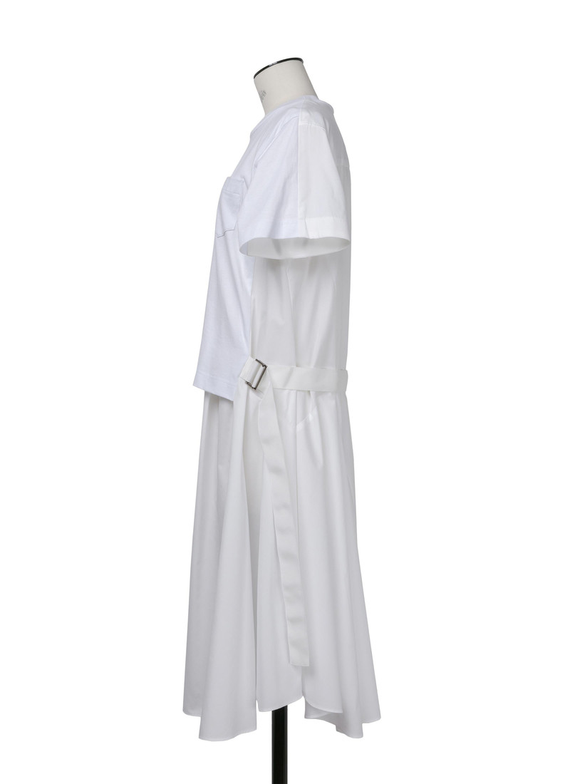 sacai Cotton Poplin x Cotton Jersey Dress outlook