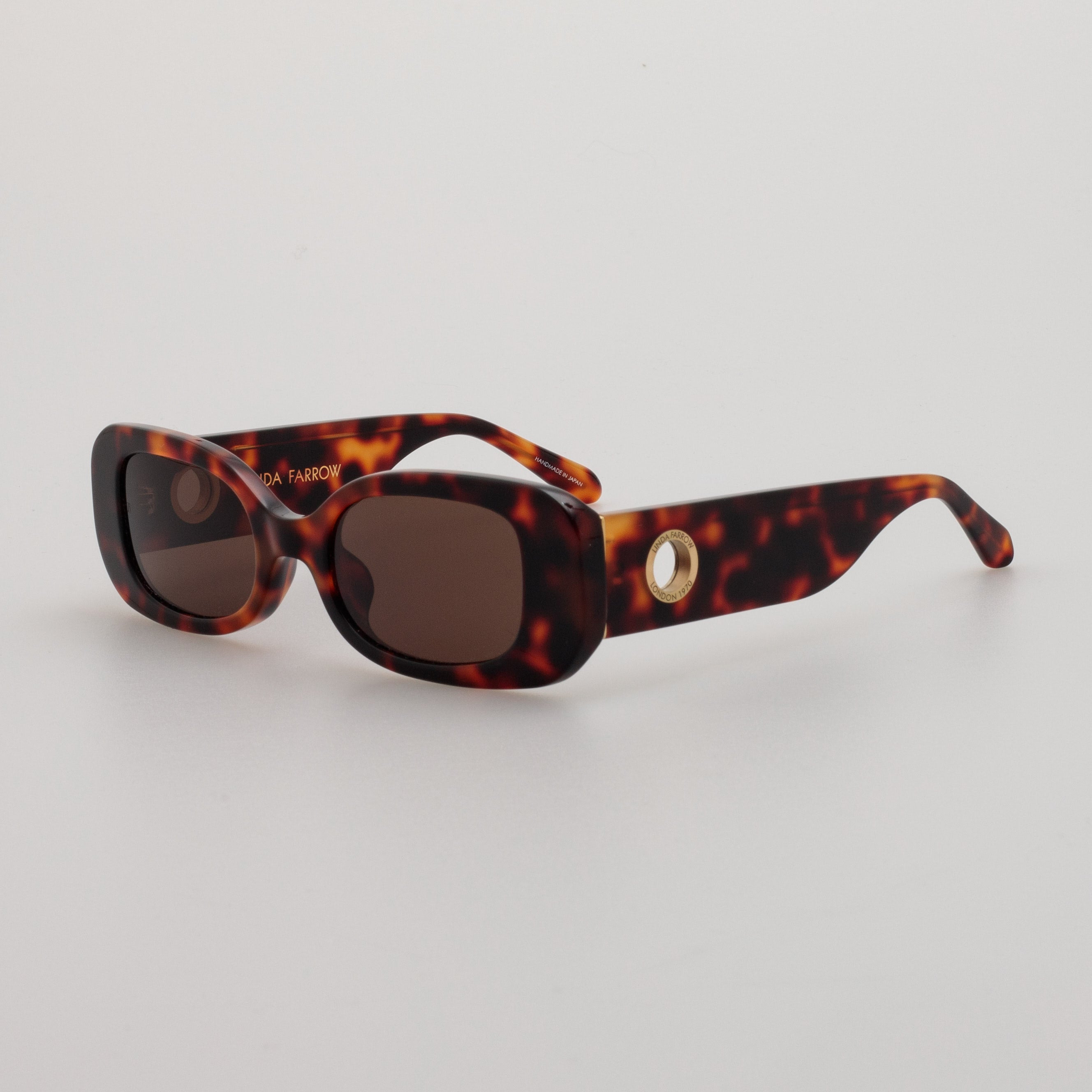 LOLA RECTANGULAR SUNGLASSES IN TORTOISESHELL - 3