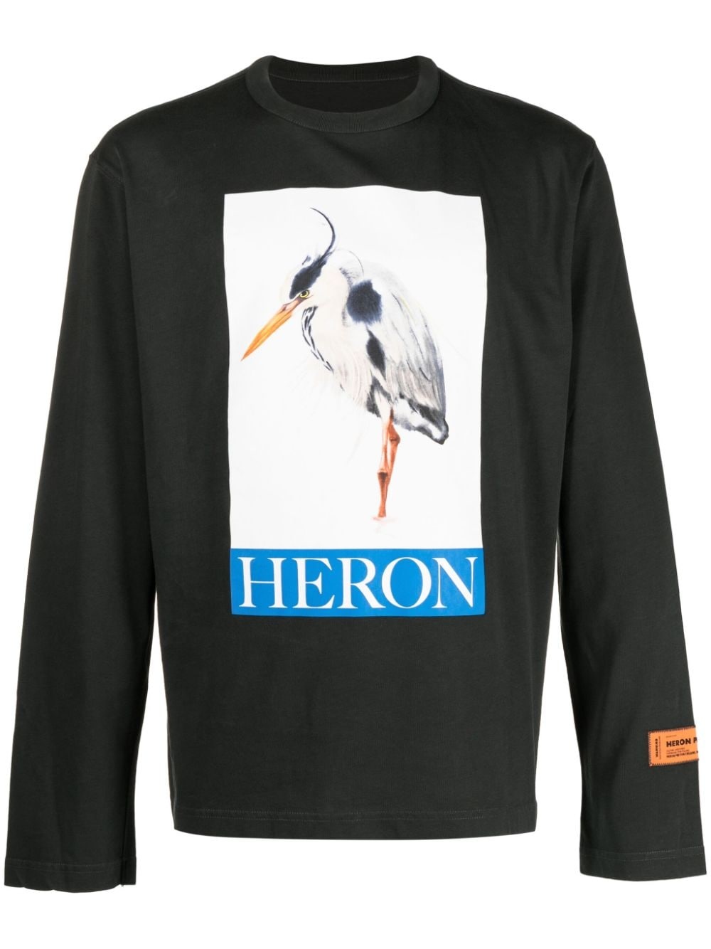 Heron Bird Painted T-shirt - 1