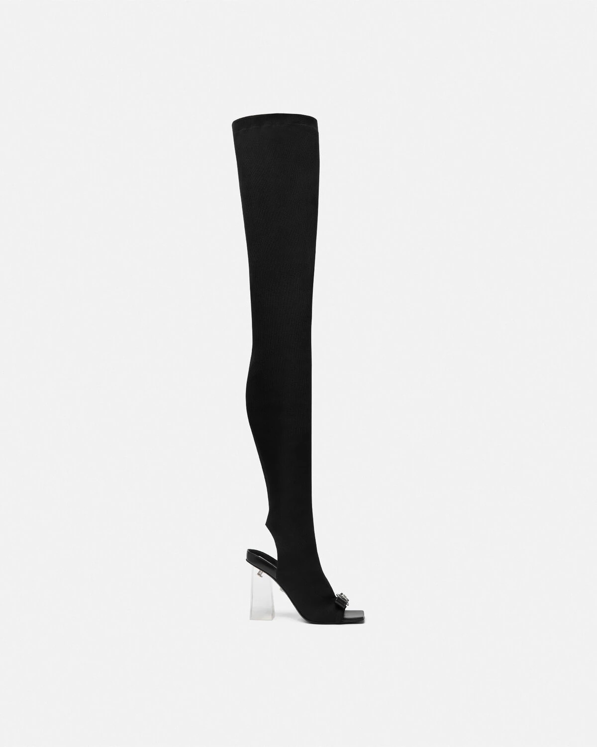 Versace thigh high boots sales