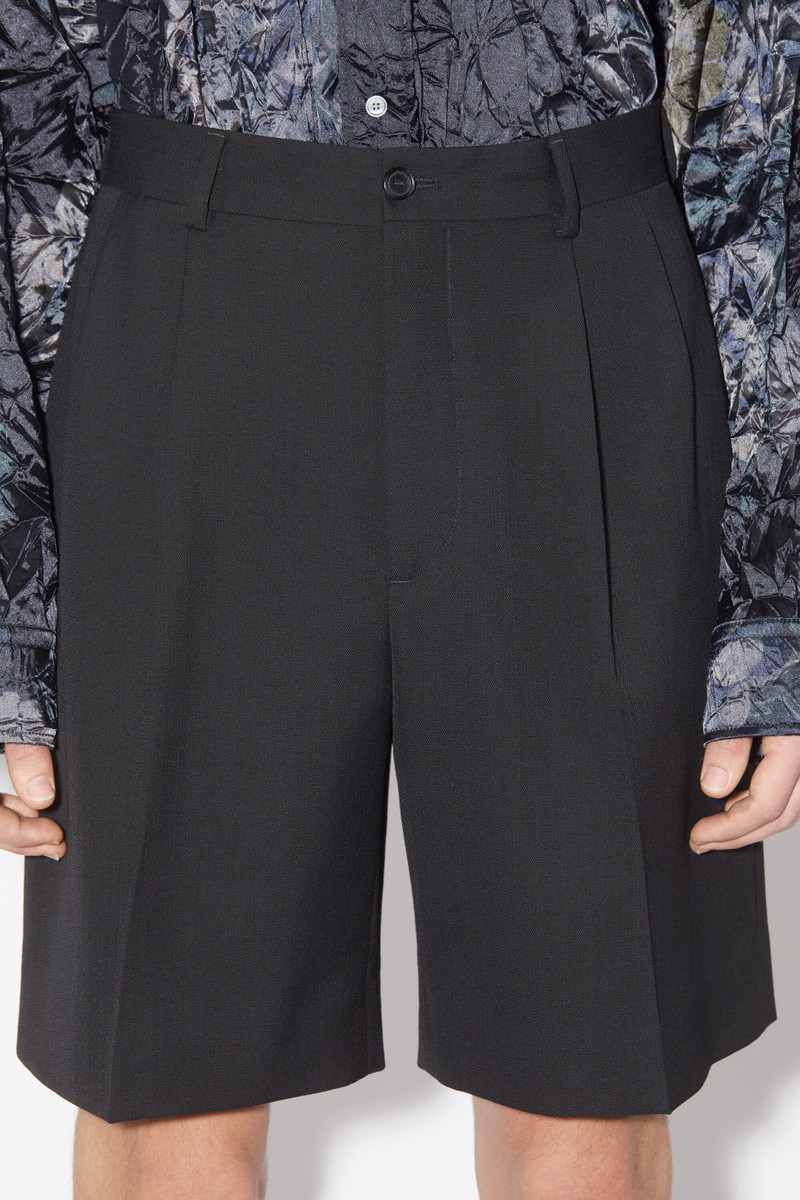 Tailored pleated shorts - Black 5