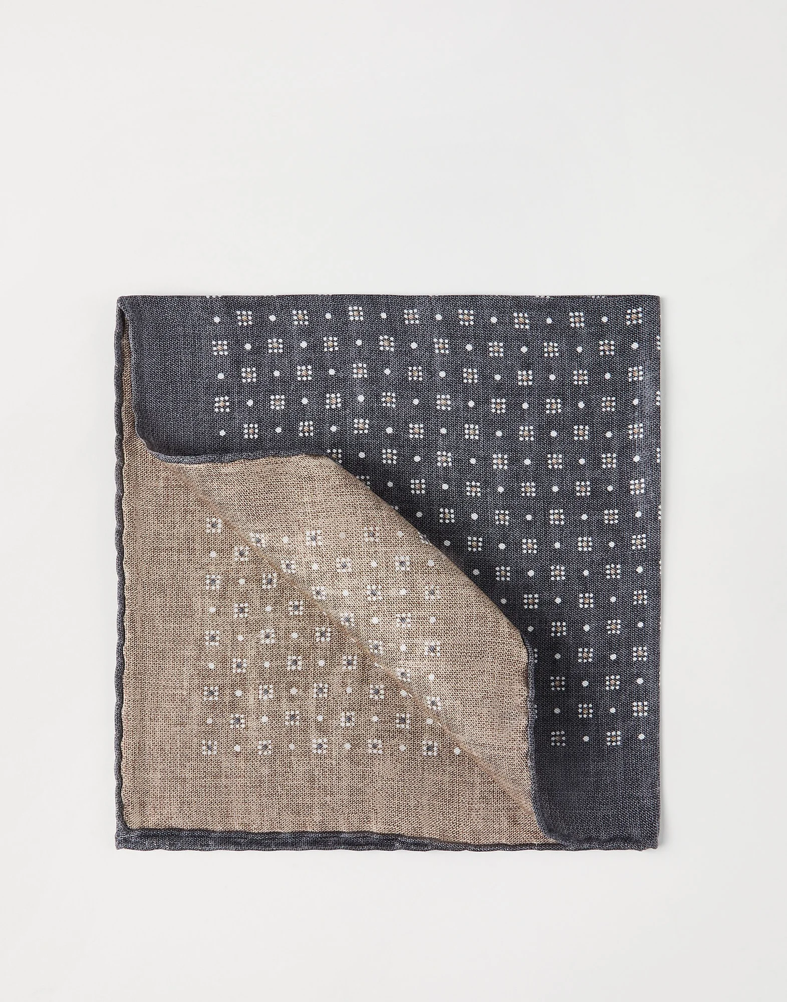 Silk patterned pocket square - 1