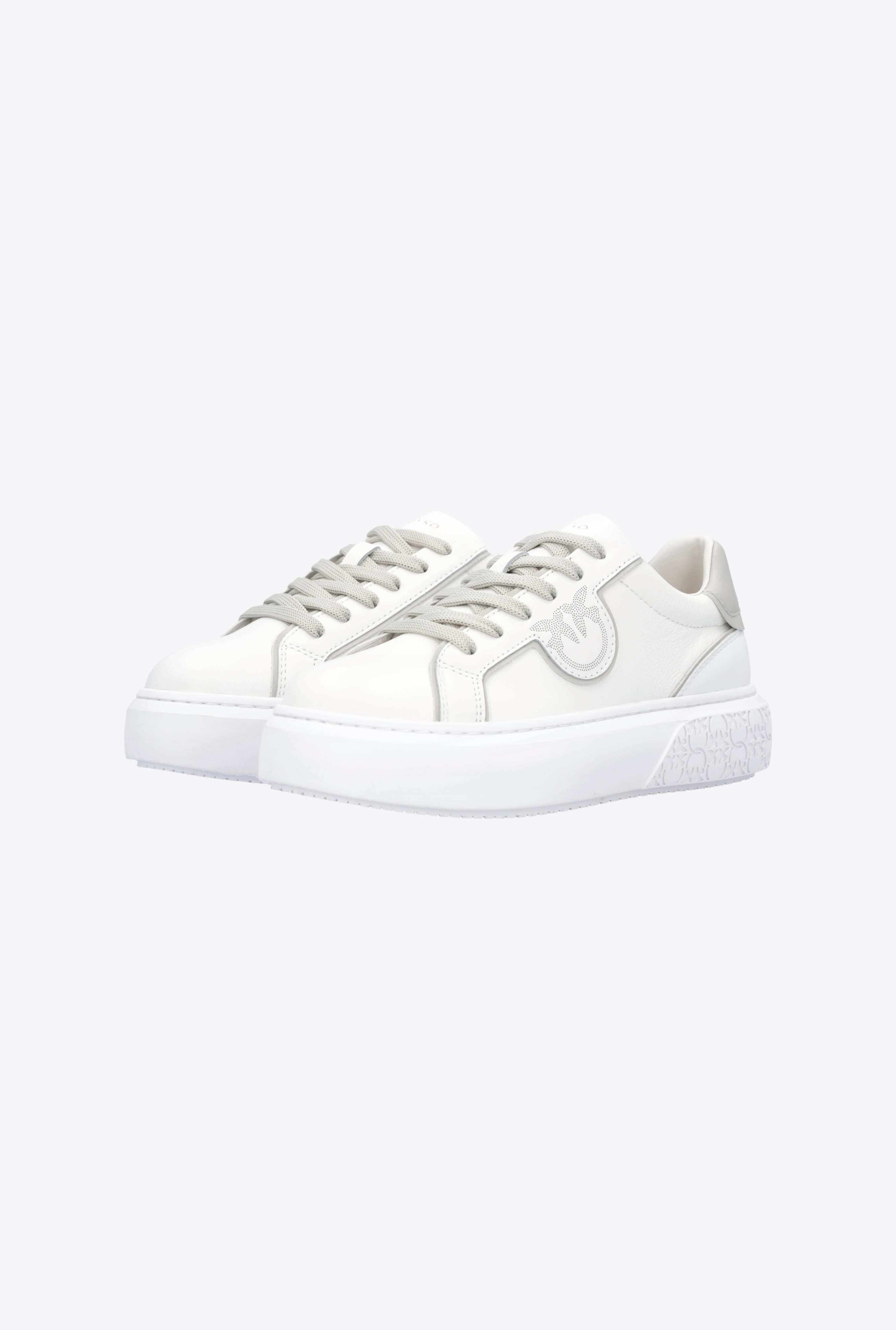 LEATHER SNEAKERS WITH CONTRASTING DETAILS - 6