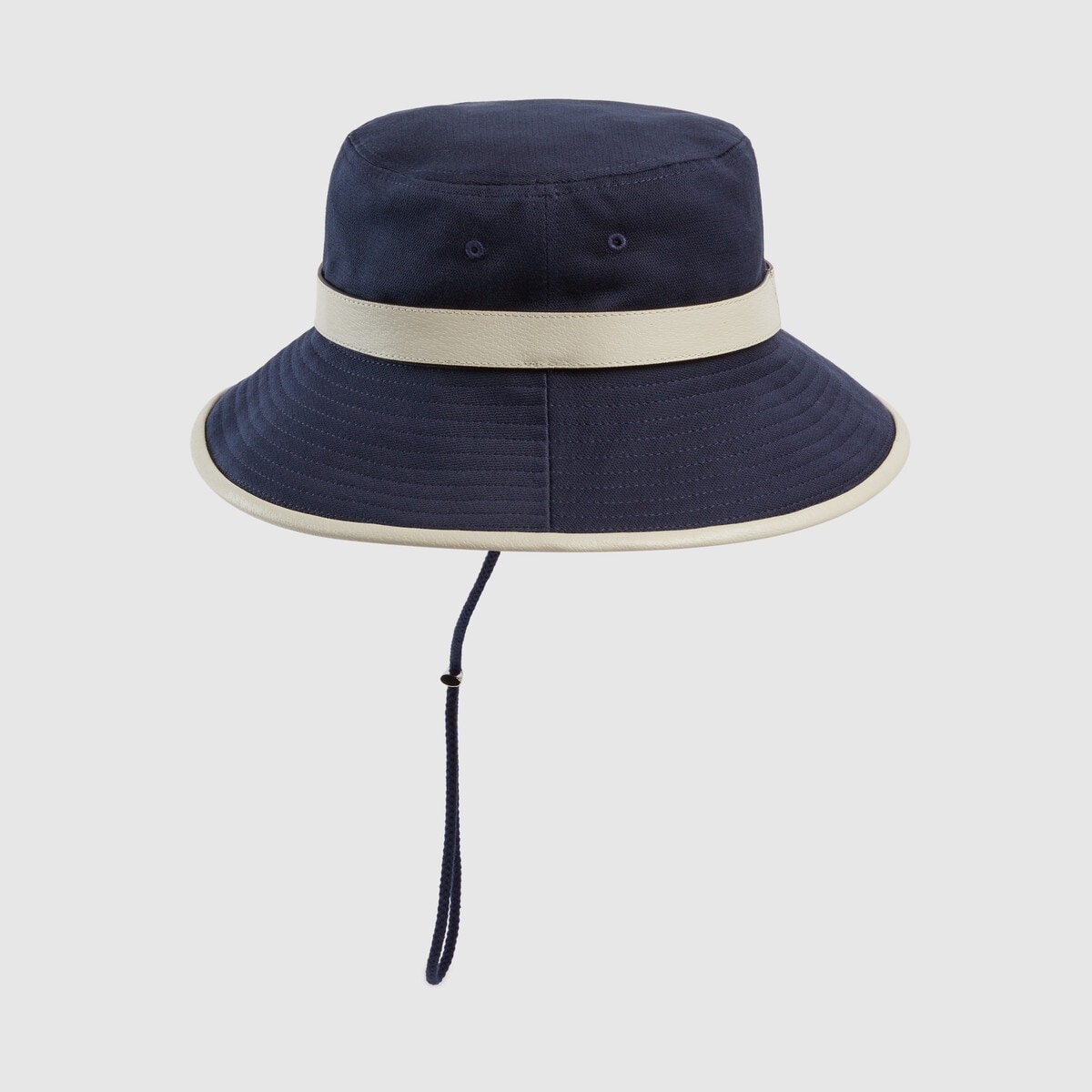 Cotton bucket hat with chin strap - 2