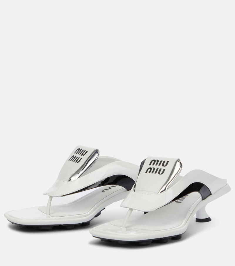 Leather thong sandals 5