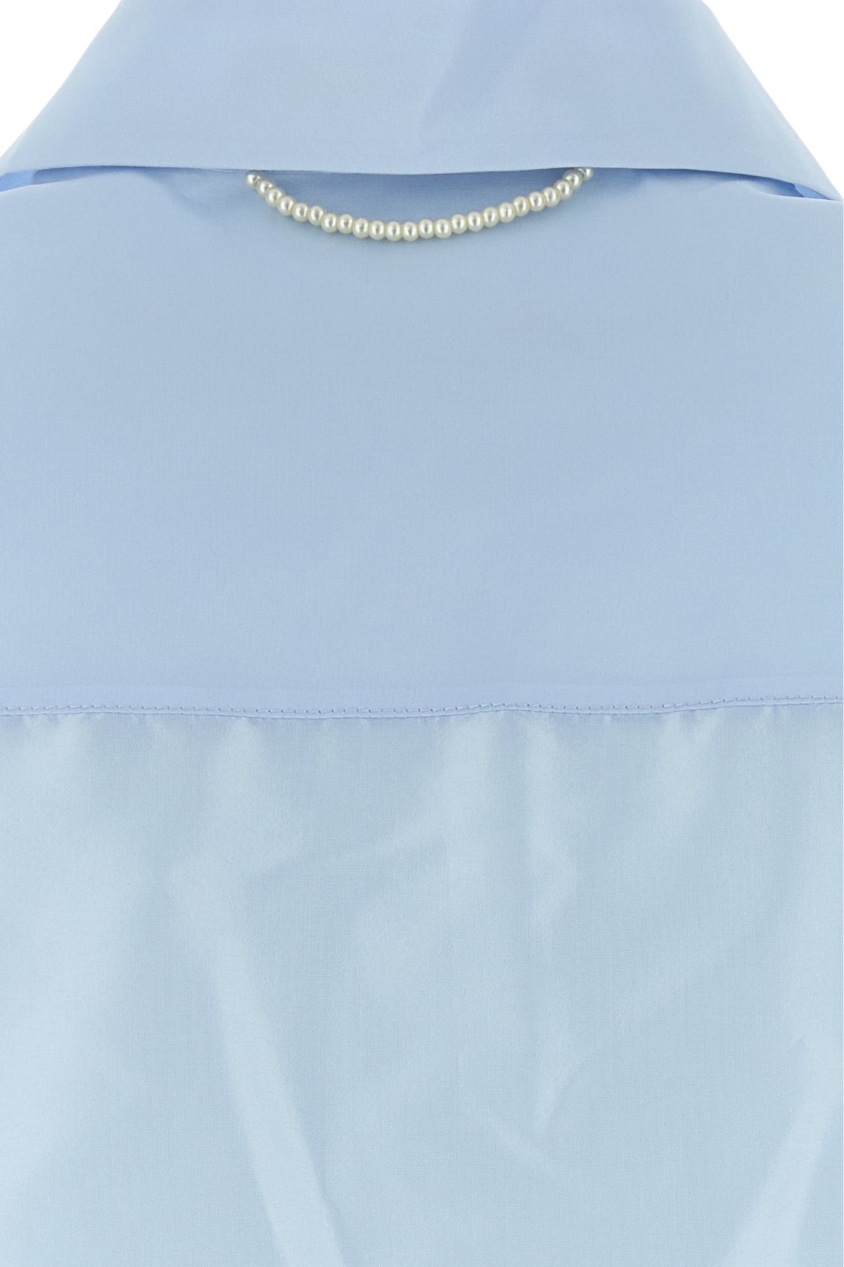 Light blue organza oversize shirt - 3