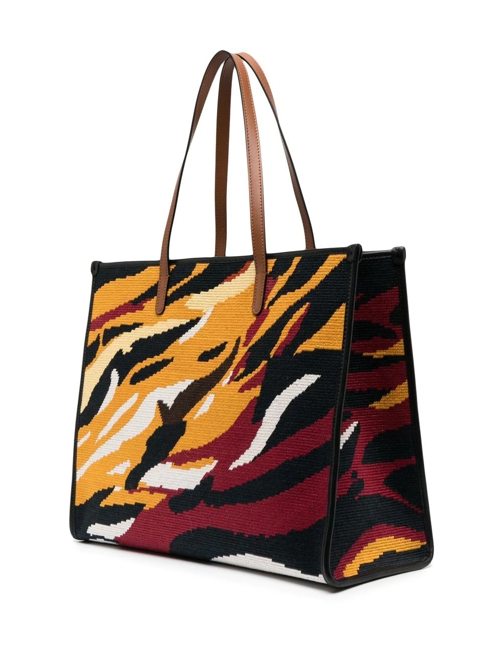 jacquard-horse pattern tote bag - 3