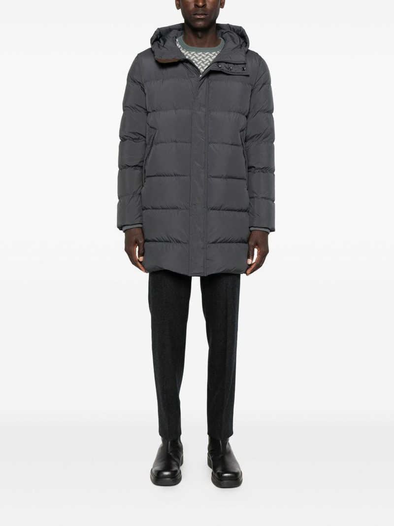 CORNELIANI hooded quilted coat outlook