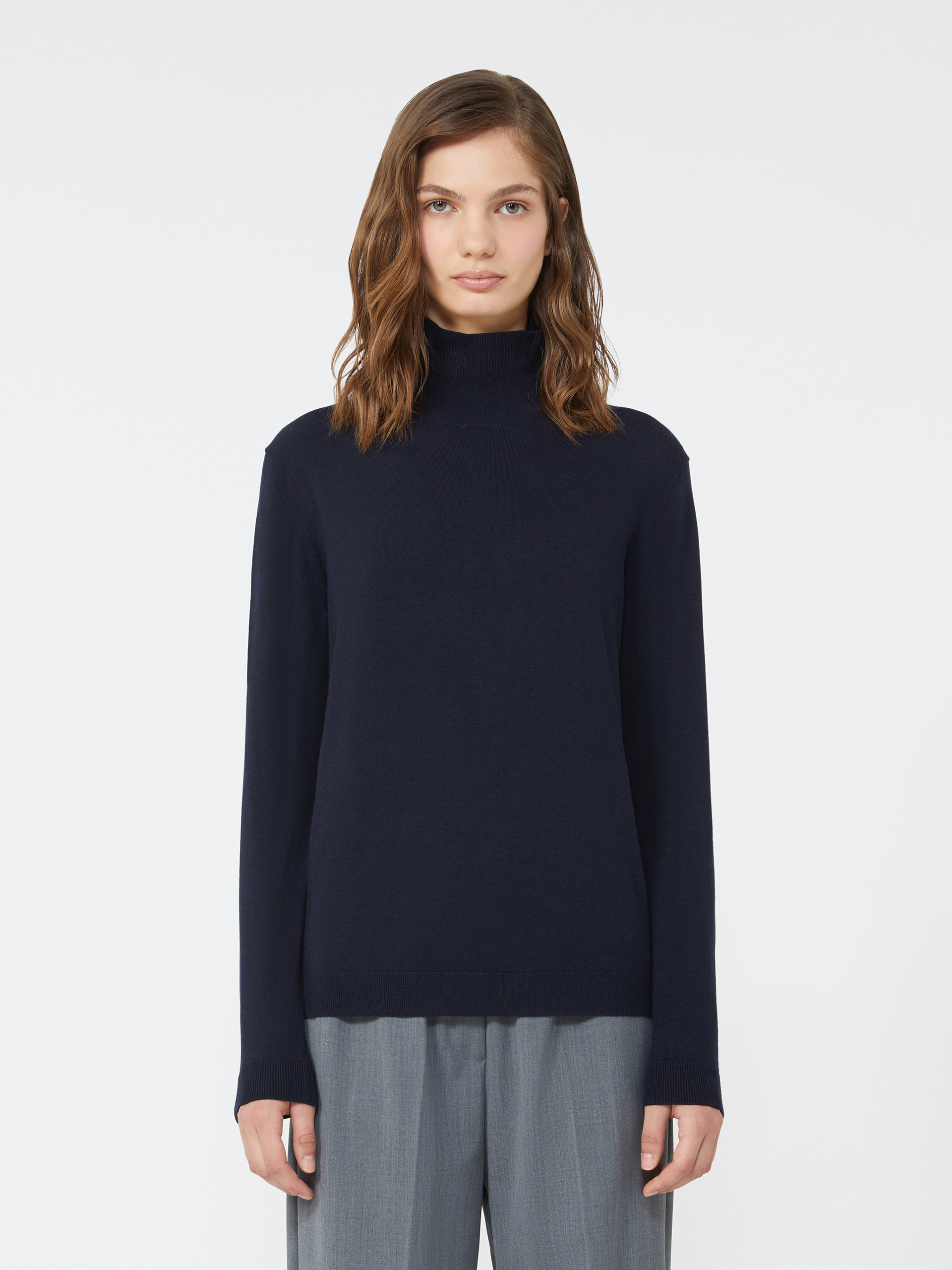KIKU Wool and silk knit turtleneck - 3