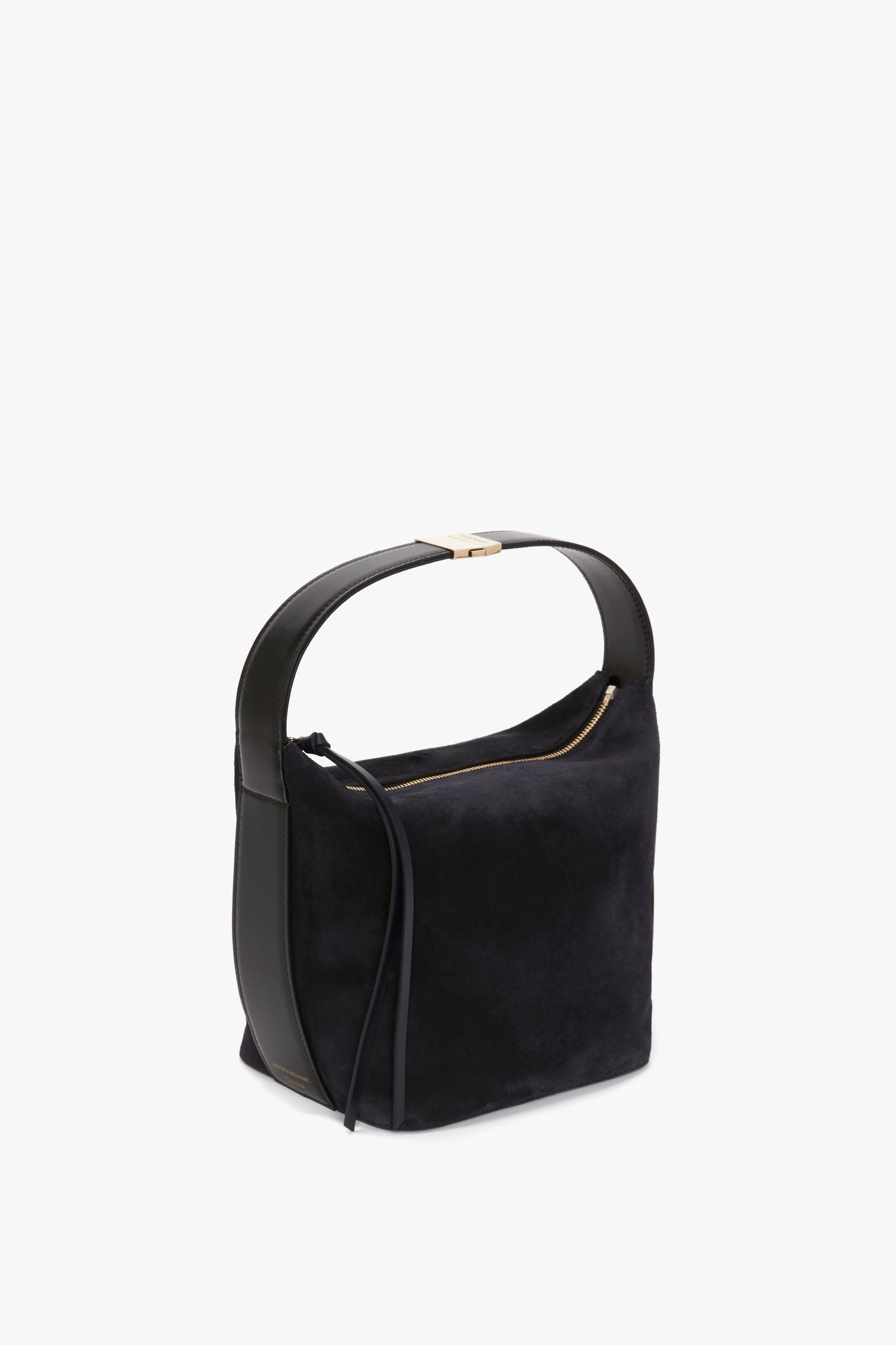 Medium Belt Bag in Dark Navy Suede - 5