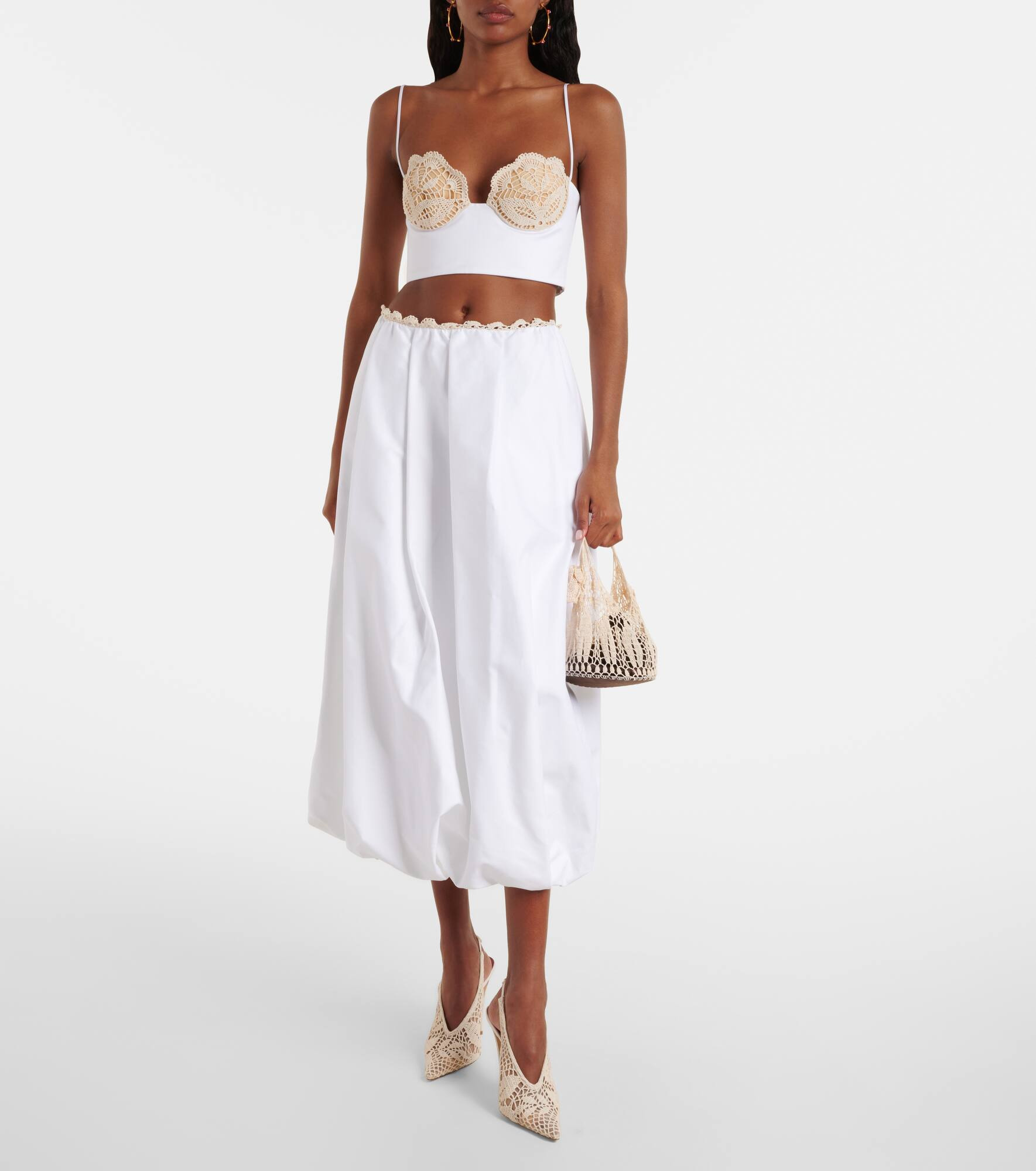 Cotton midi skirt - 2