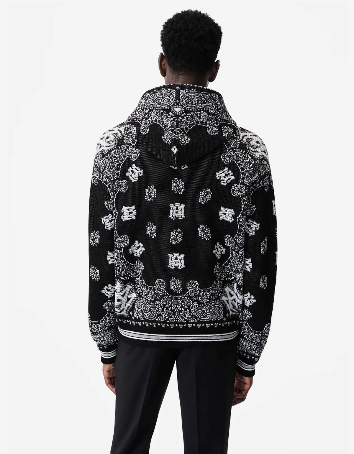 Amiri Black Bandana Hoodie - 2