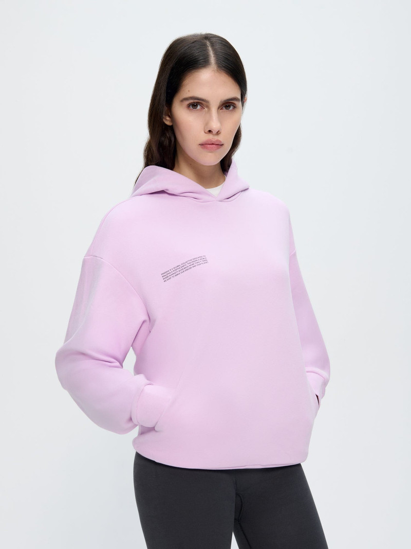 PANGAIA Womens 365 Midweight Hoodie - Crocus Purple outlook