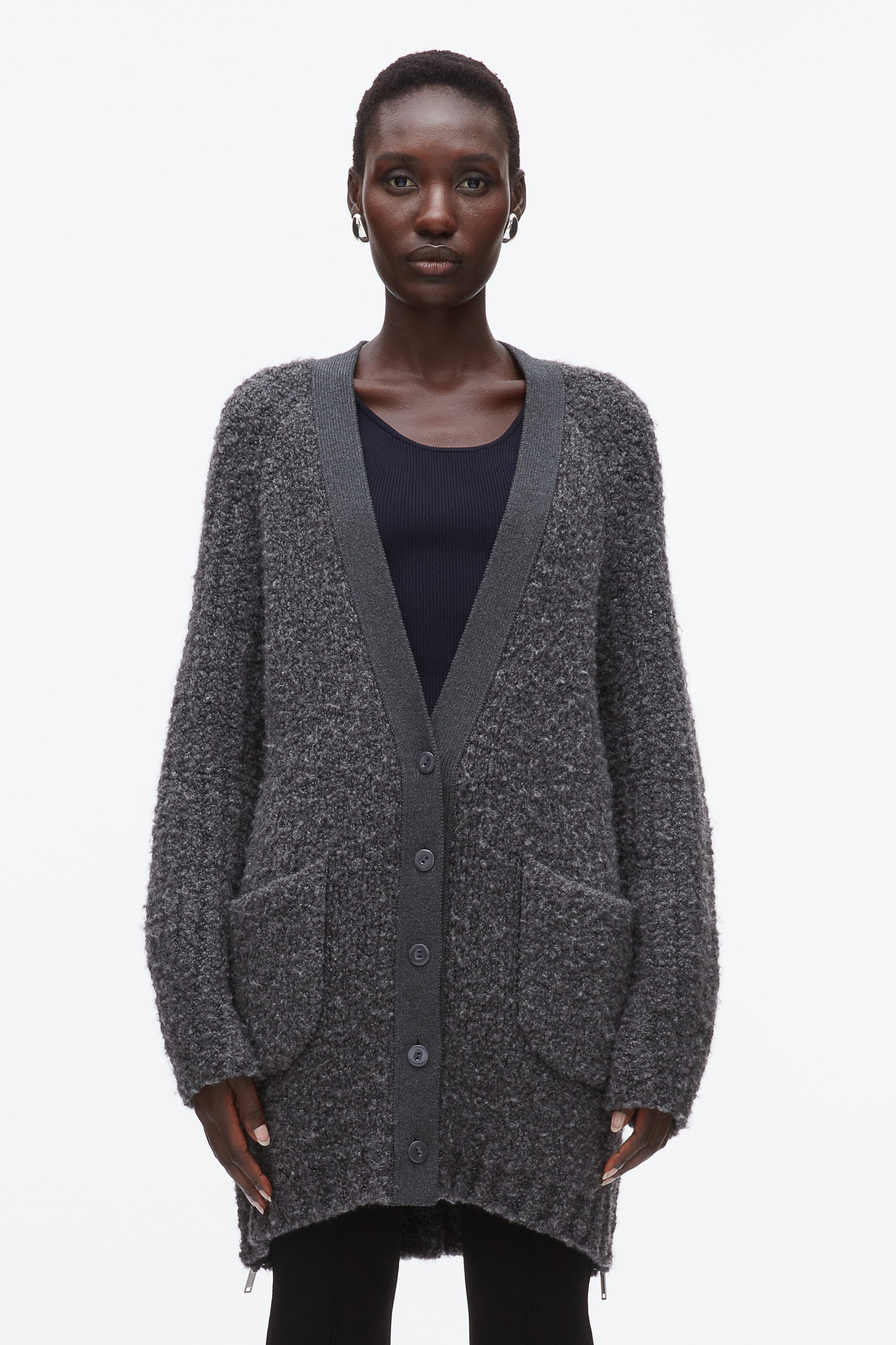 Boucle Cardigan Coat - 3