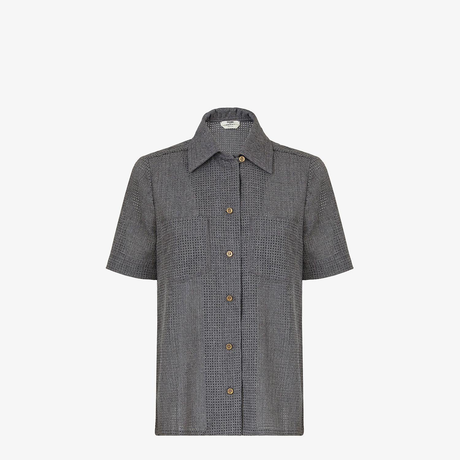 Gray flannel shirt - 1