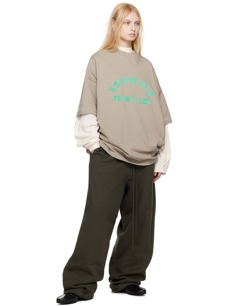 ESSENTIALS Gray Crewneck T-Shirt outlook