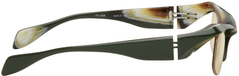 FACTORY900 SSENSE Exclusive Green FA-208 Sunglasses outlook