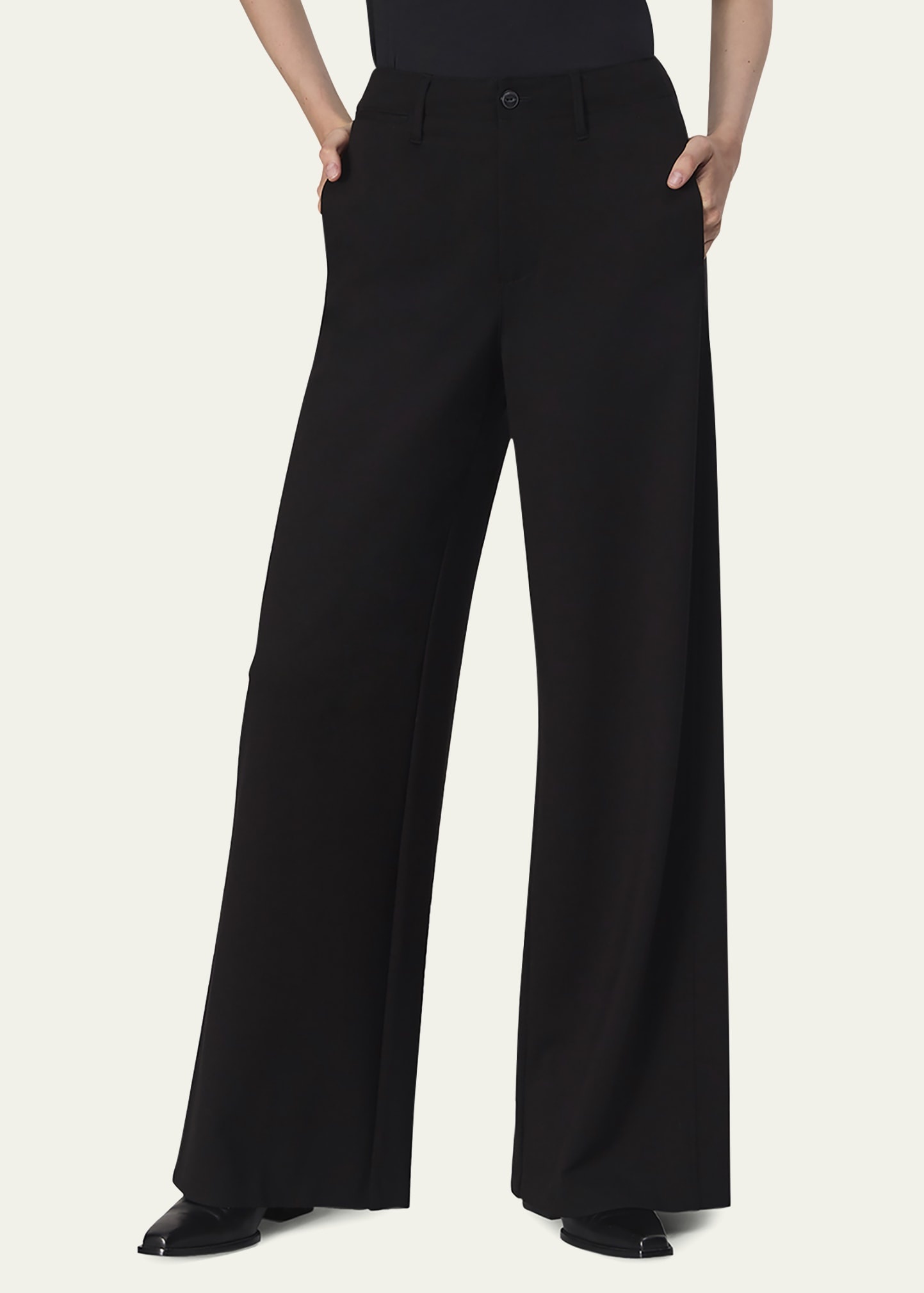Sofie Wide-Leg Ponte Pants - 4