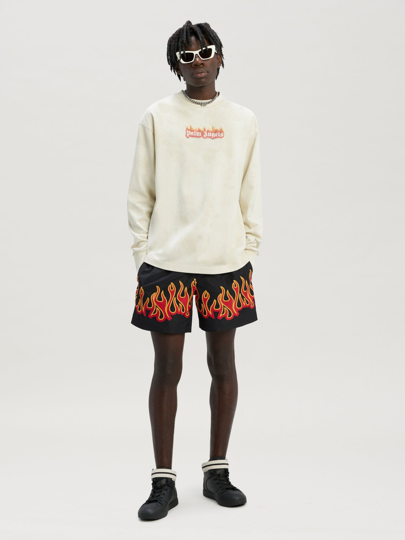 Palm Angels BURNING LOGO CLASSIC TEE LONG SLEEVES outlook