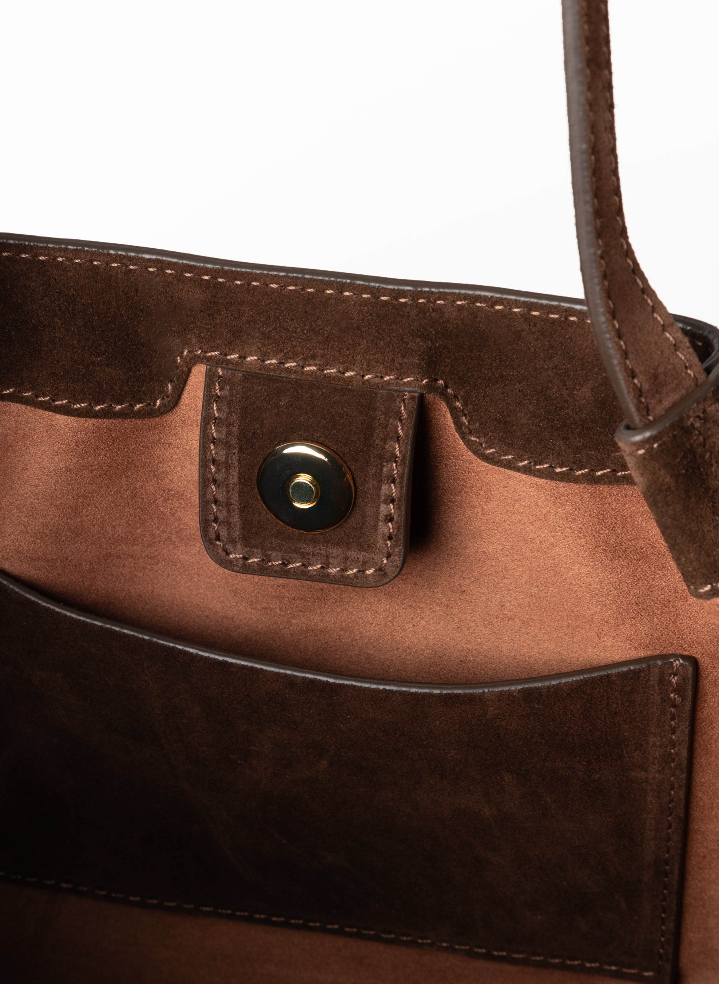 Dimple Tote Suede Brownie - 5