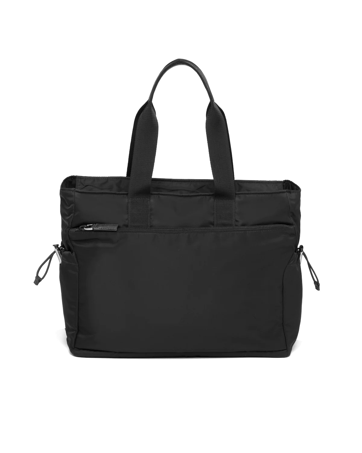 Re-Nylon and Saffiano leather tote - 4