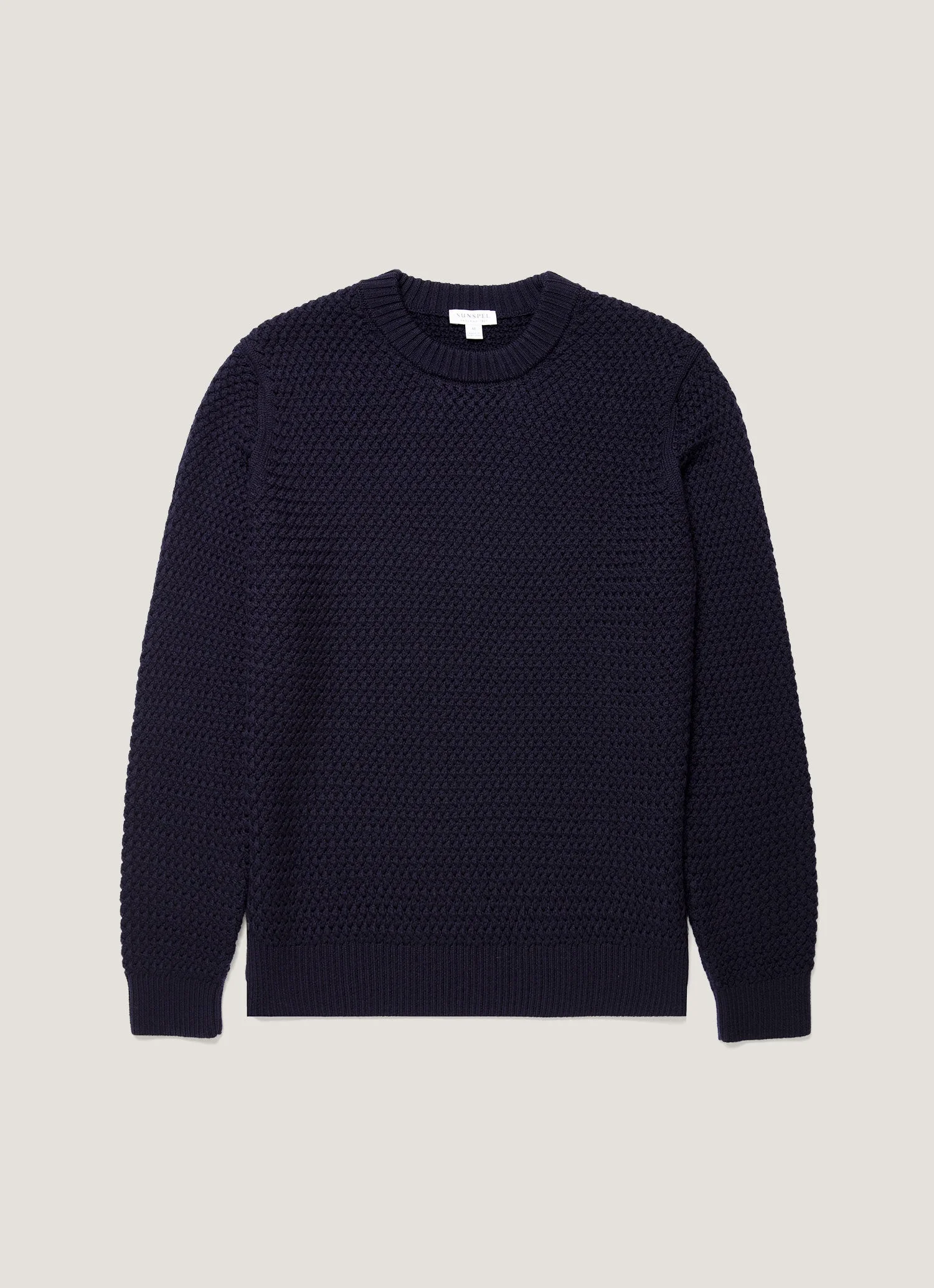 Merino Wool Basketweave Jumper - 1