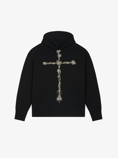 Givenchy OVERSIZED HOODIE WITH METALLIC EMBROIDERIES outlook