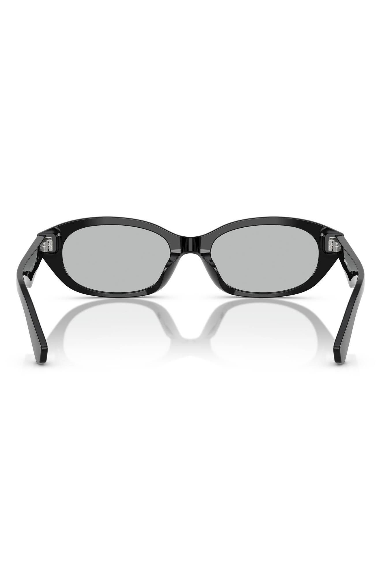 burberry 55mm Oval Sunglasses in Black at Nordstrom - 4