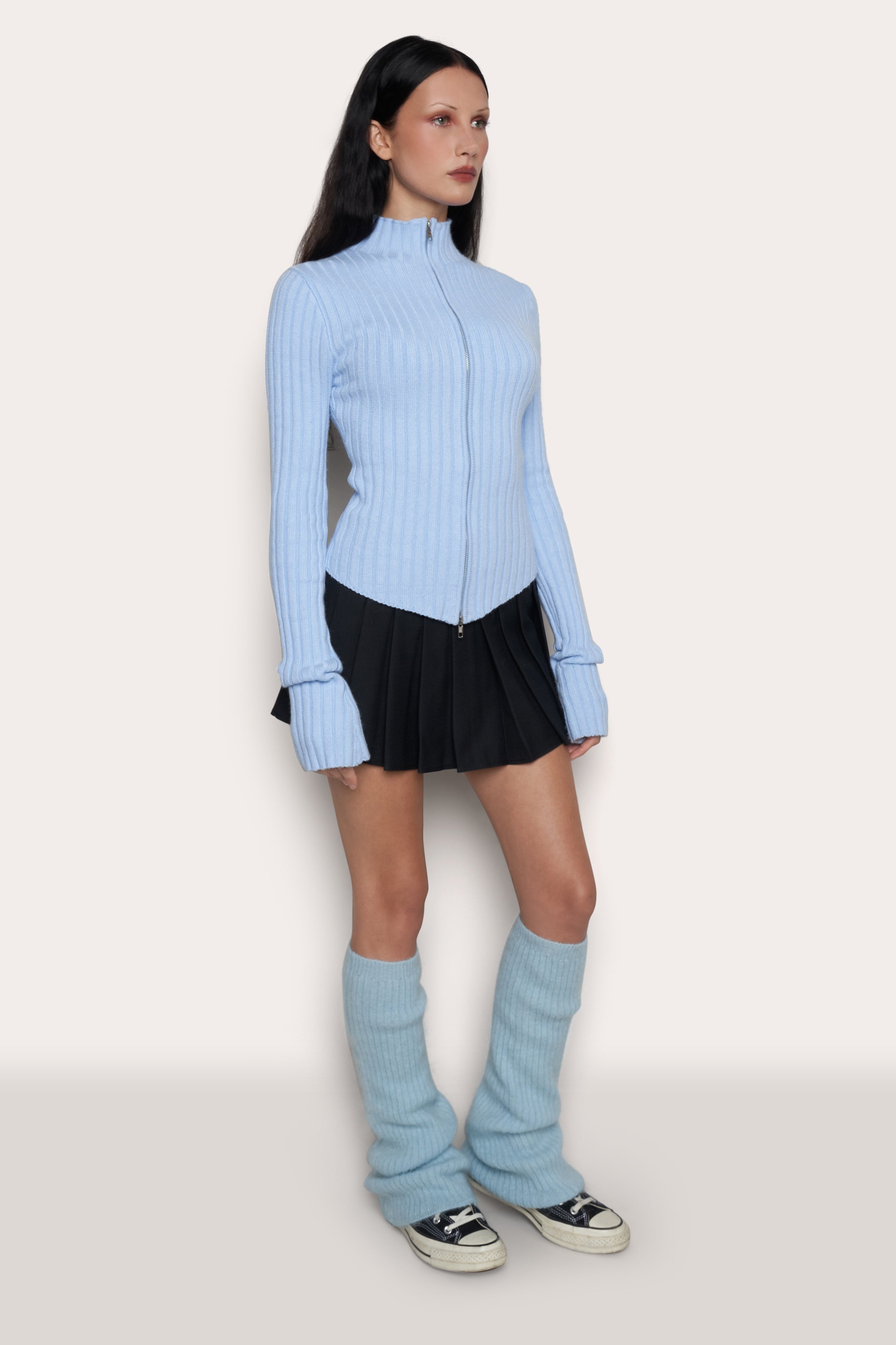 MOHAIR RIB LEG WARMERS - 3