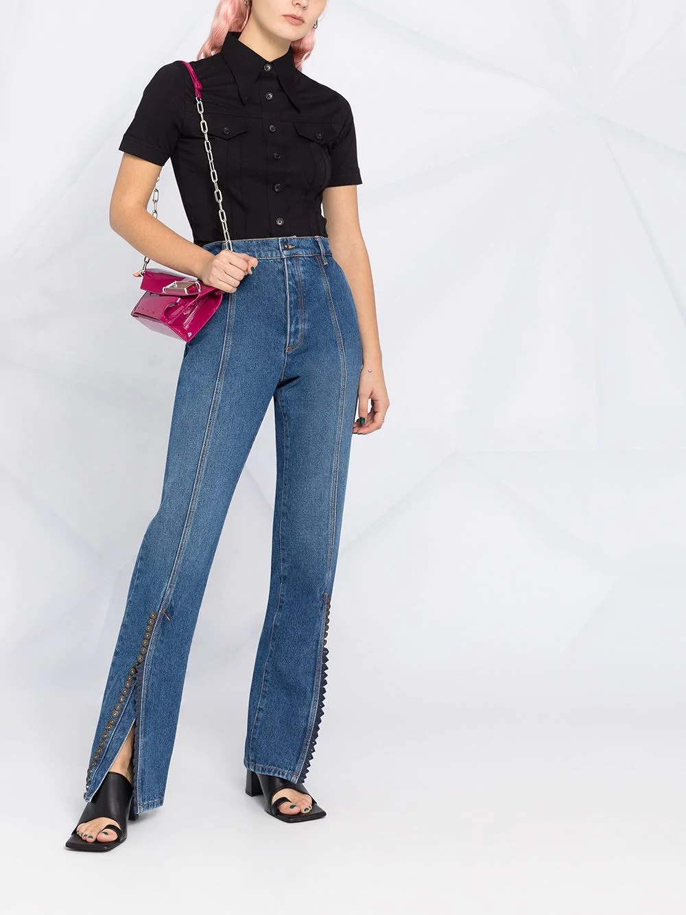 high-rise straight jeans - 2