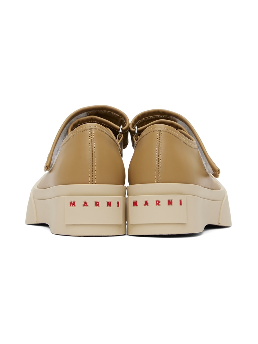 Tan Pablo Mary Jane Ballerina Flats - 2