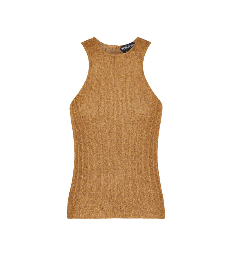 LUREX RIB RACER BACK TANK TOP 1