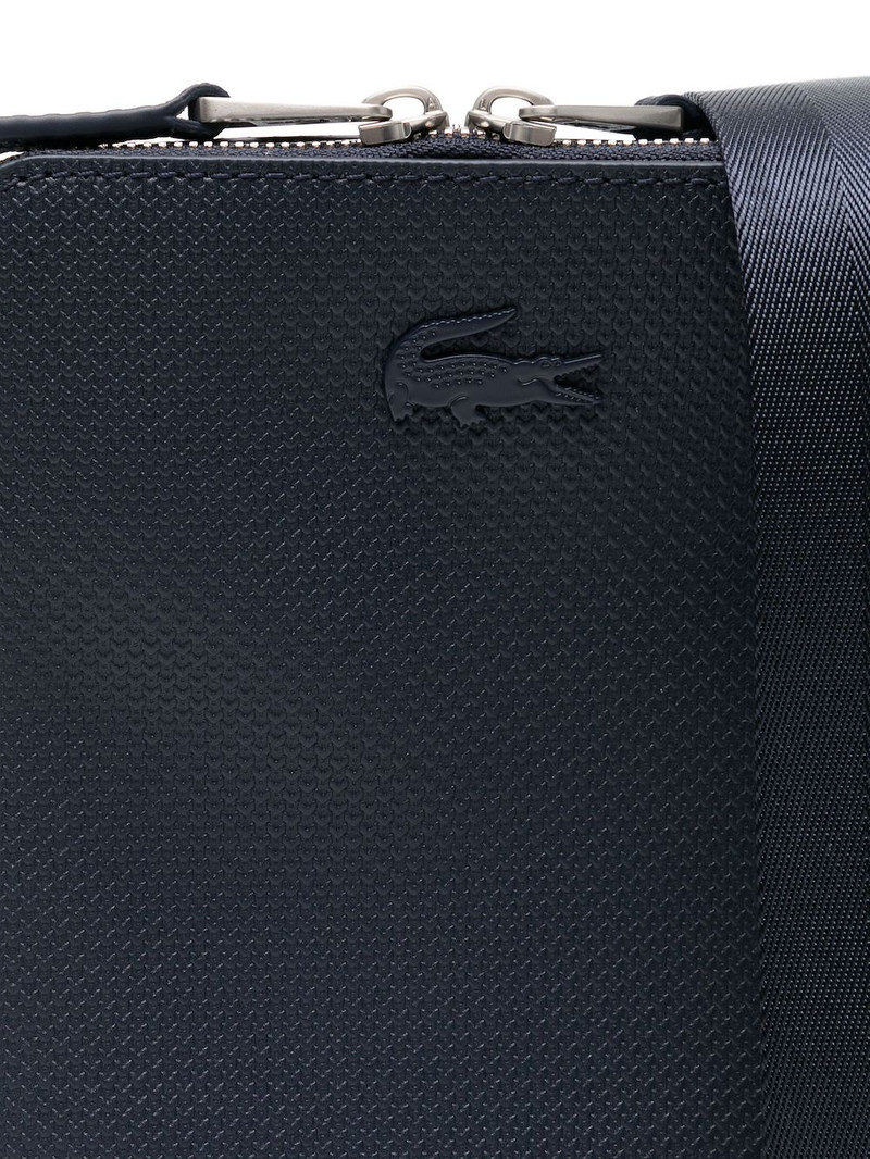 logo-embossed messenger bag 4