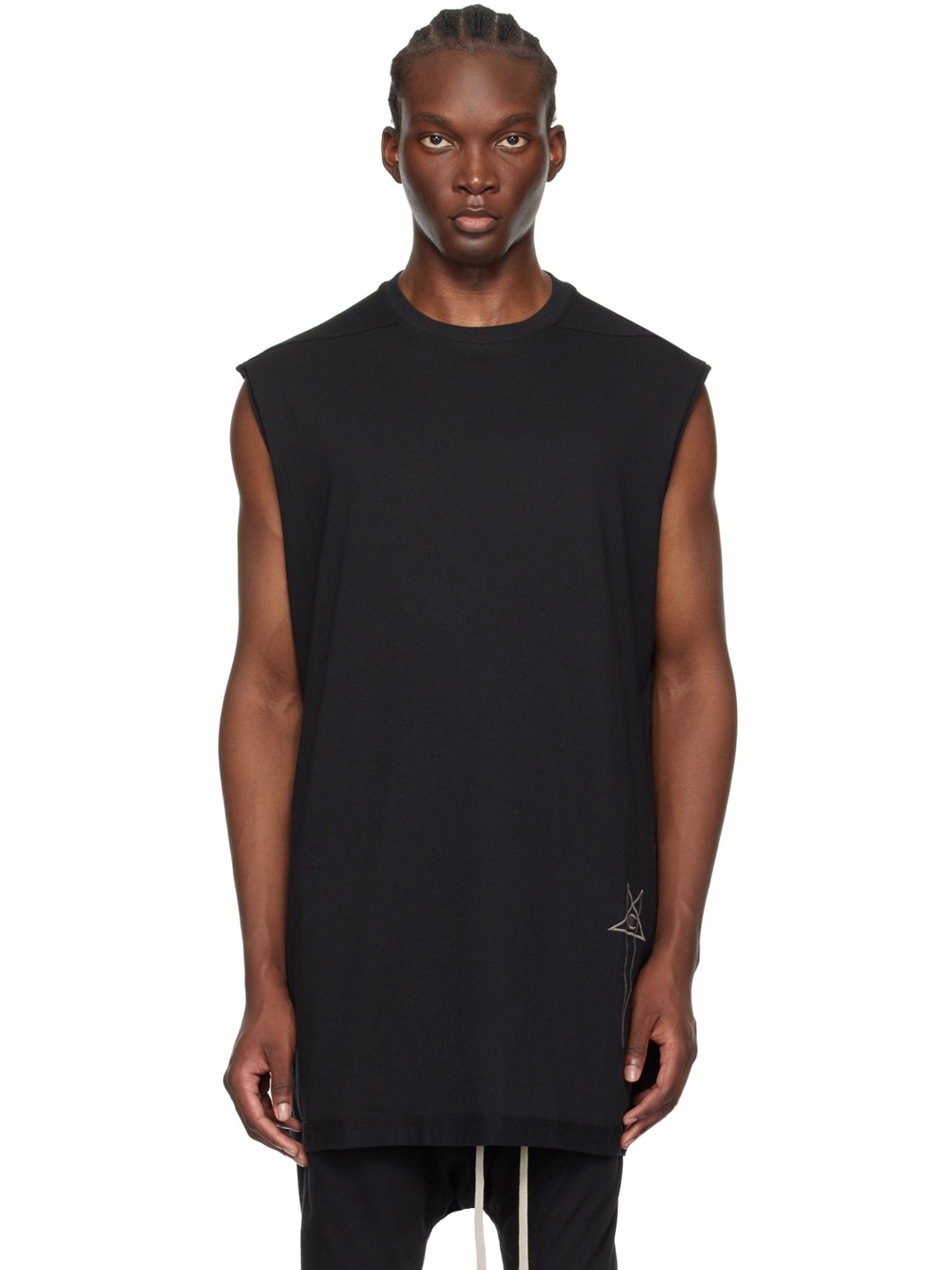 Rick Owens Black Champion Edition Tarp T-Shirt | REVERSIBLE