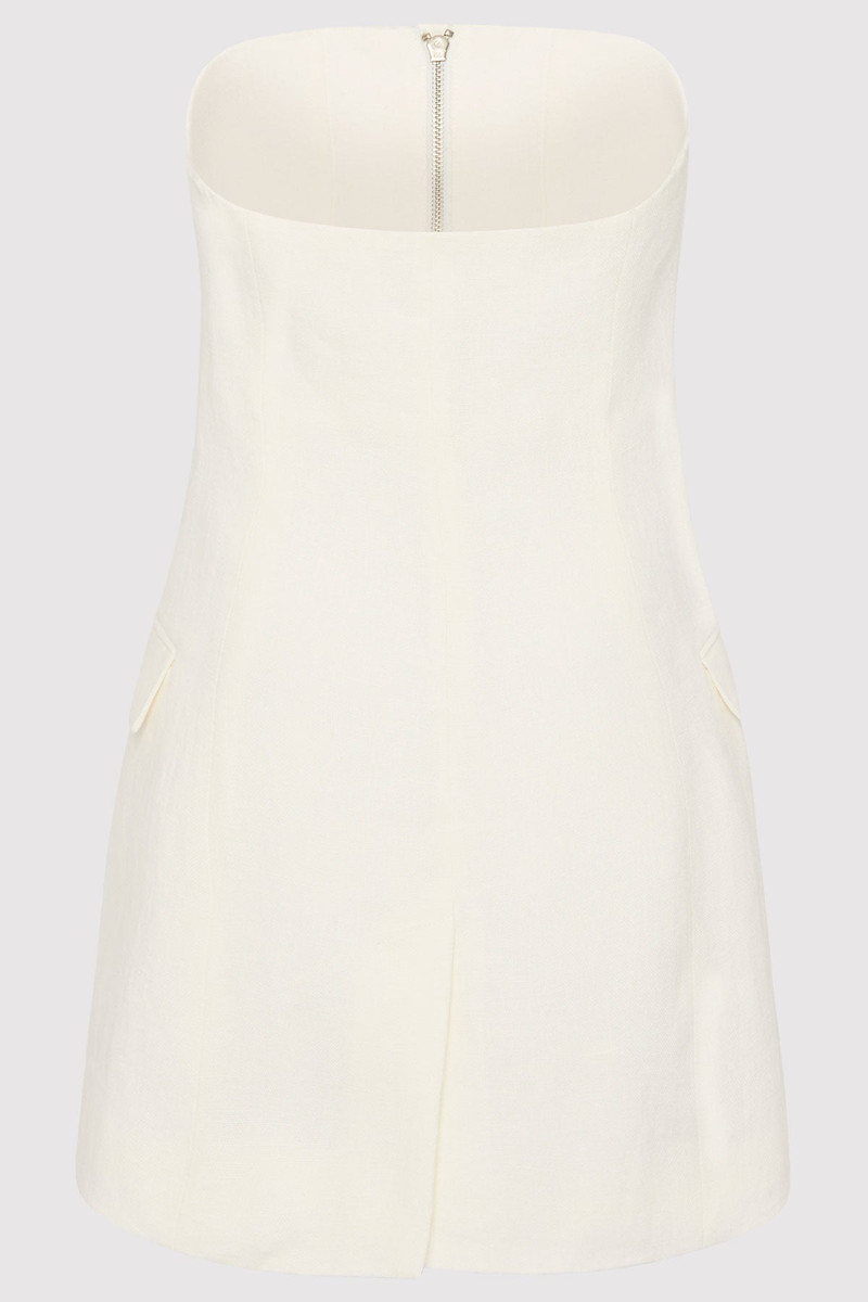 ST. AGNI Tailored Strapless Top - Ivory outlook