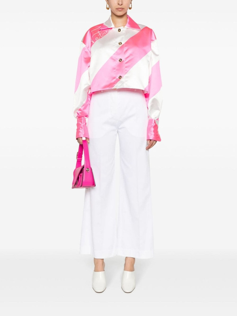 PATOU Iconic wide-leg cotton trousers outlook