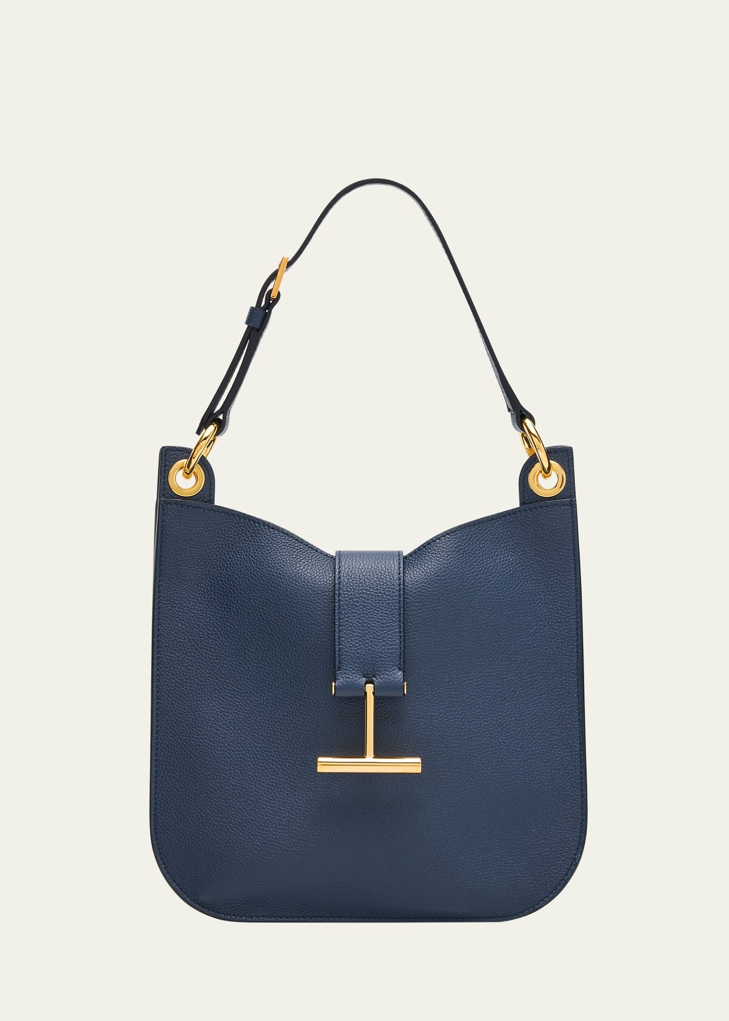 Tara Small Hobo Crossbody in Grained Leather - 1
