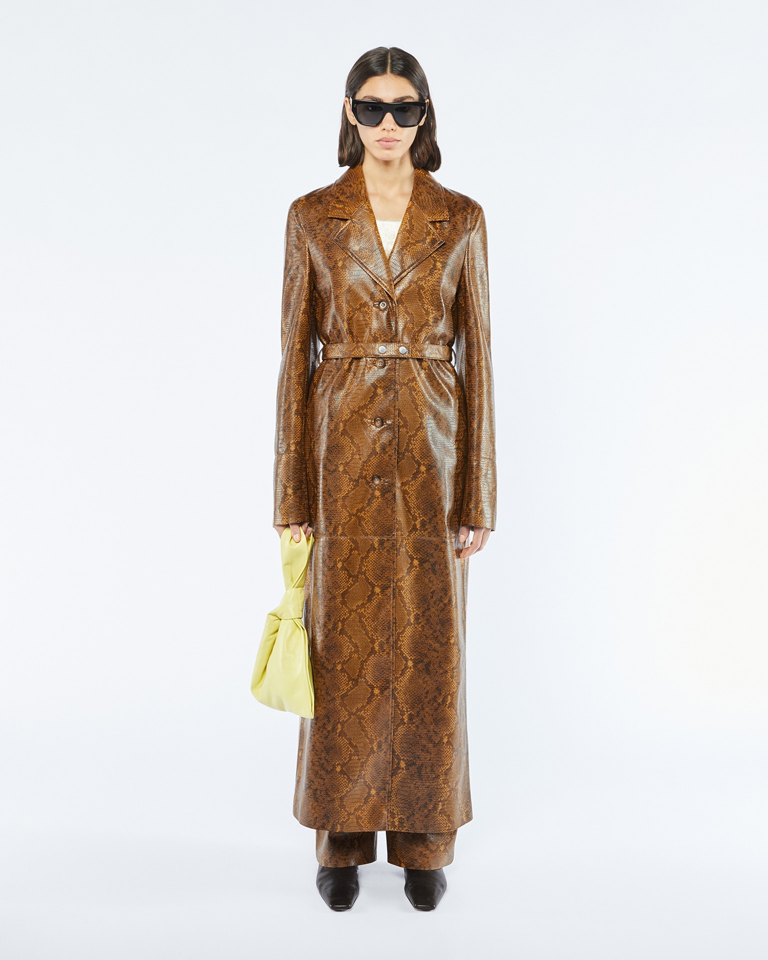 IMANI - Single breasted coat - Multi faux animal - 2