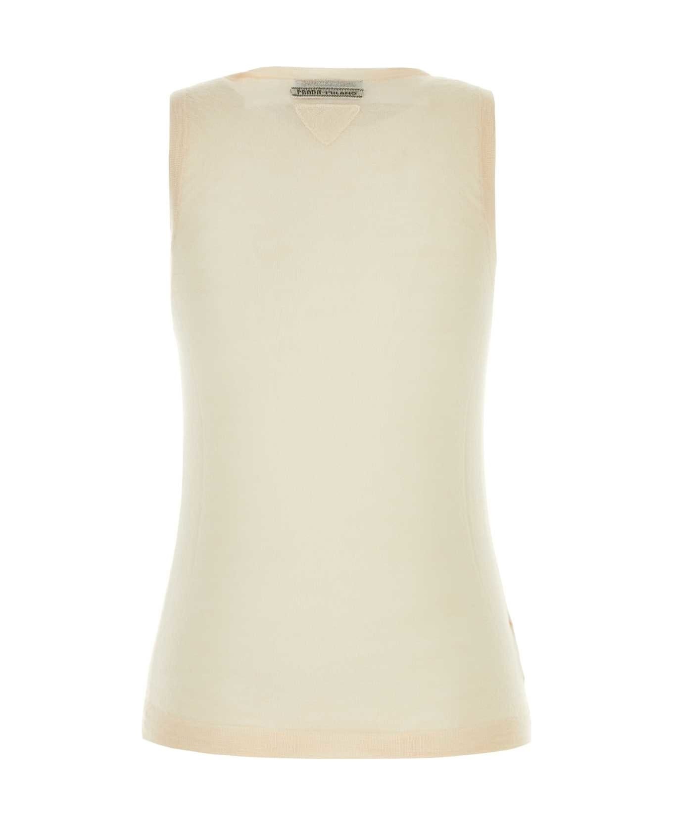 Skin Pink Cashmere Blend Vest - 2