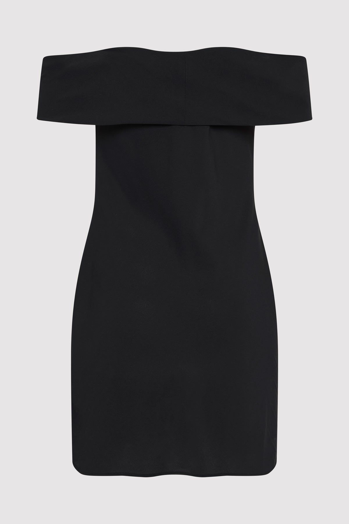 Off Shoulder Mini Dress - Black - 6