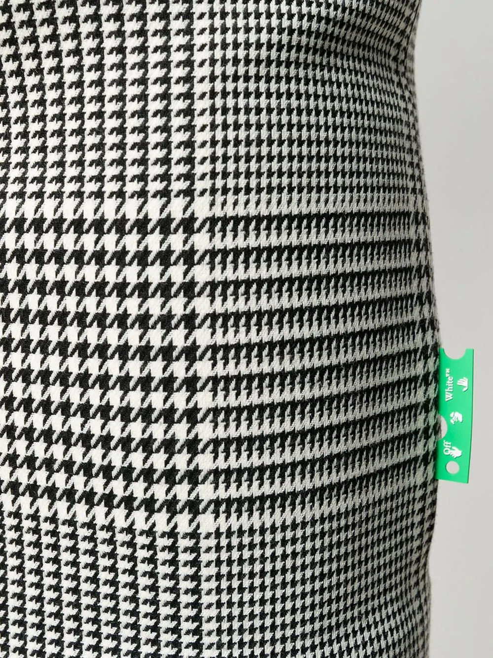 houndstooth-check mini skirt - 5