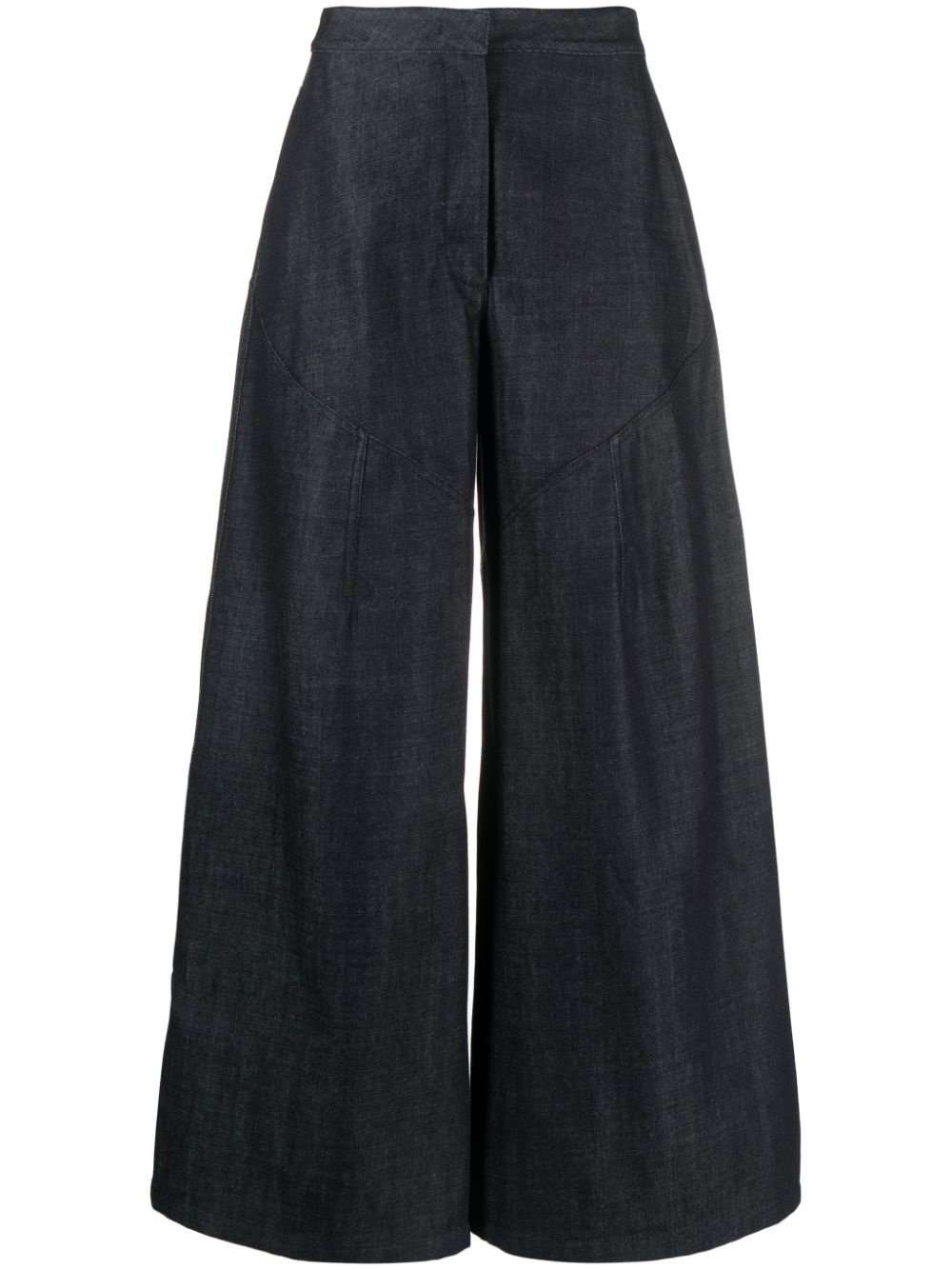 cropped wide-leg trousers - 1