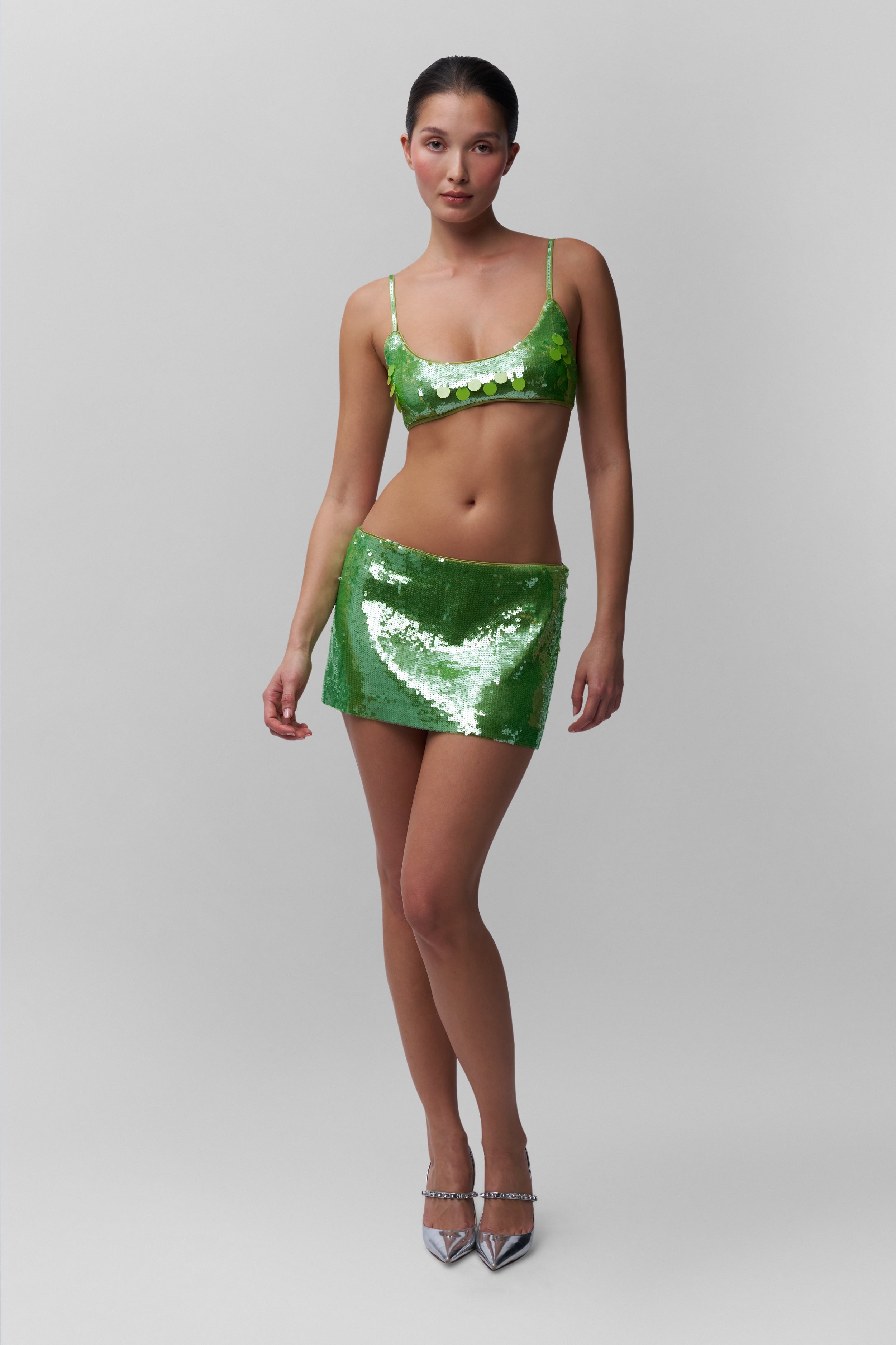 SEQUIN MINI SKIRT - 4
