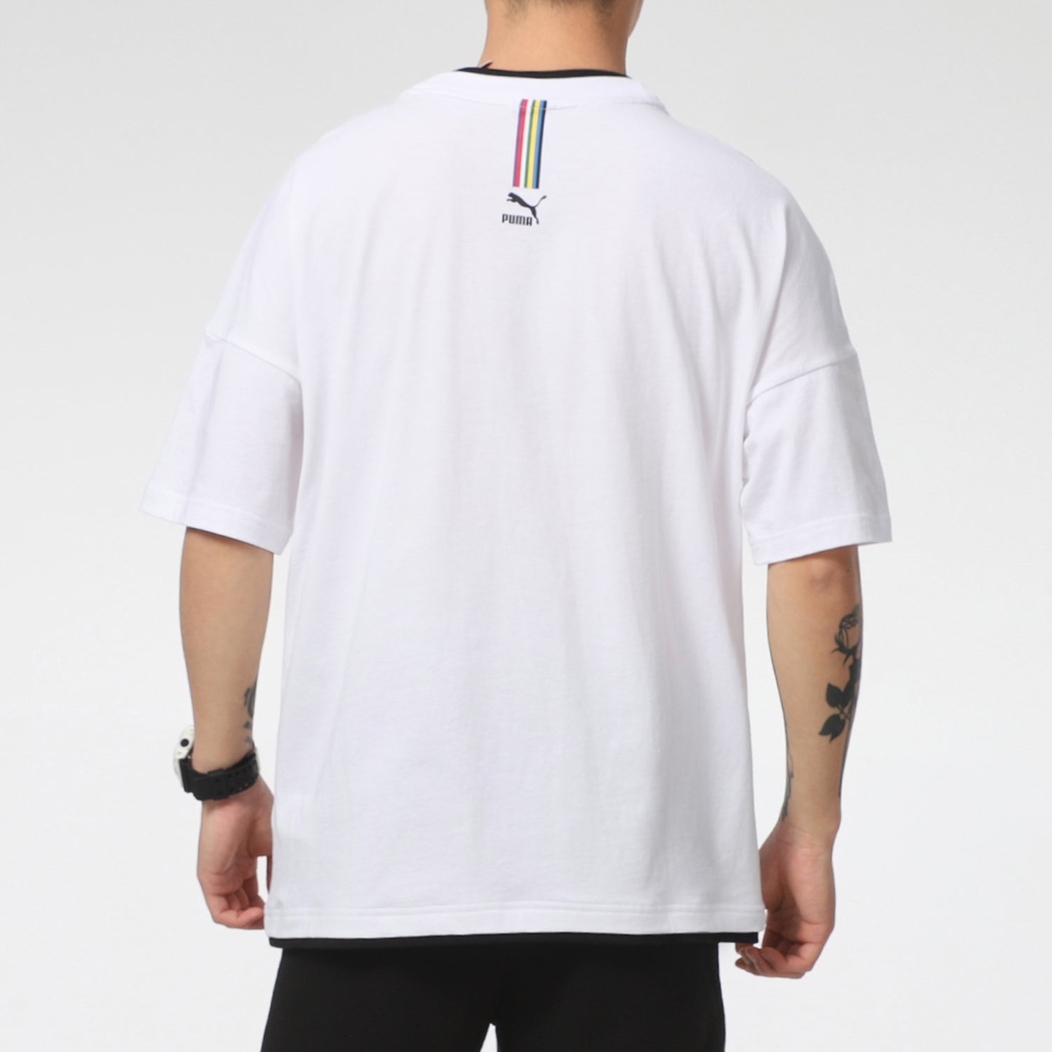 PUMA x Britto T-Shirt 'White Black' 532257-02 - 4
